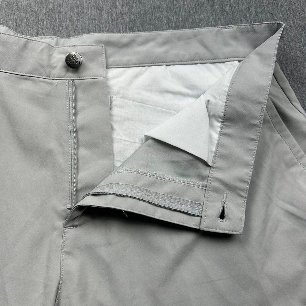 Adidas Golf Pants Mens 36x31 Gray Flat Front Lightweight Tech Casual Activewear - Picture 9 of 16
